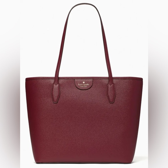 Kate Spade Lori Blackberry Large Textured Tote - Picture 2 of 9